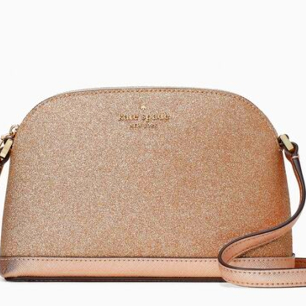 Kate Spade Rose Gold Glitter Crossbody